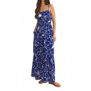 Z Supply Blue and White Floral Maxi Dress